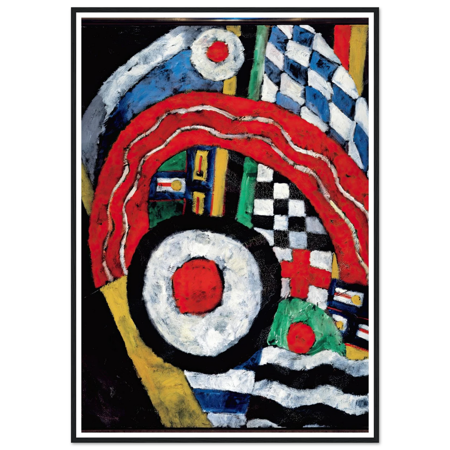 Painting No. 46 (between 1914 and 1915) Art Print | Marsden Hartley - Framed Poster - 30x40 cm / 12x16″ - Black frame