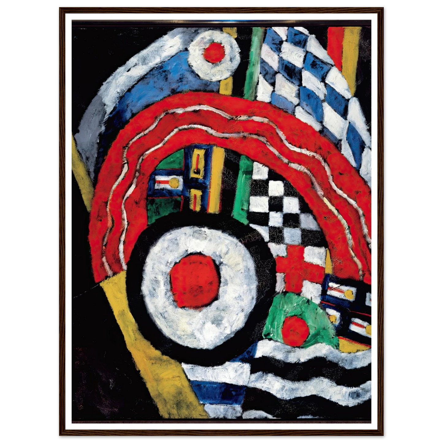 Painting No. 46 (between 1914 and 1915) Art Print | Marsden Hartley - Framed Poster - 30x40 cm / 12x16″ - Black frame
