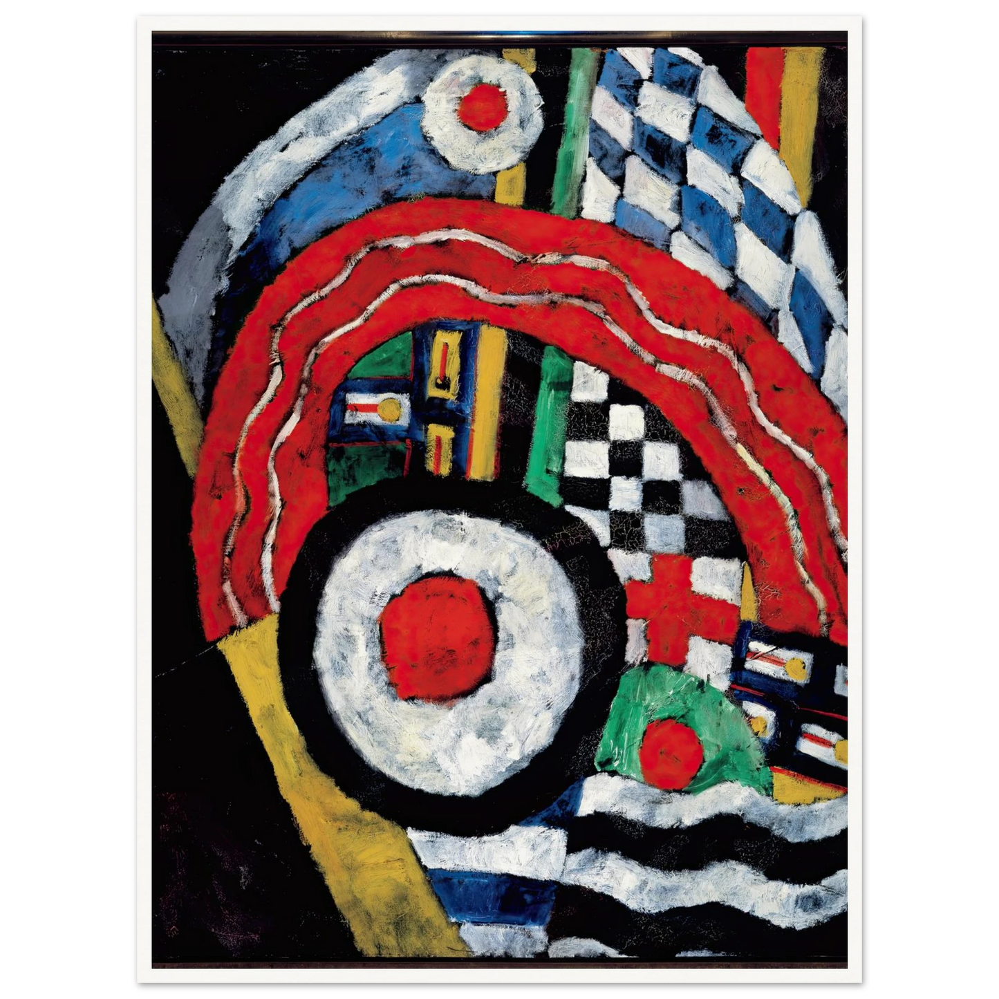 Painting No. 46 (between 1914 and 1915) Art Print | Marsden Hartley - Framed Poster - 30x40 cm / 12x16″ - Black frame