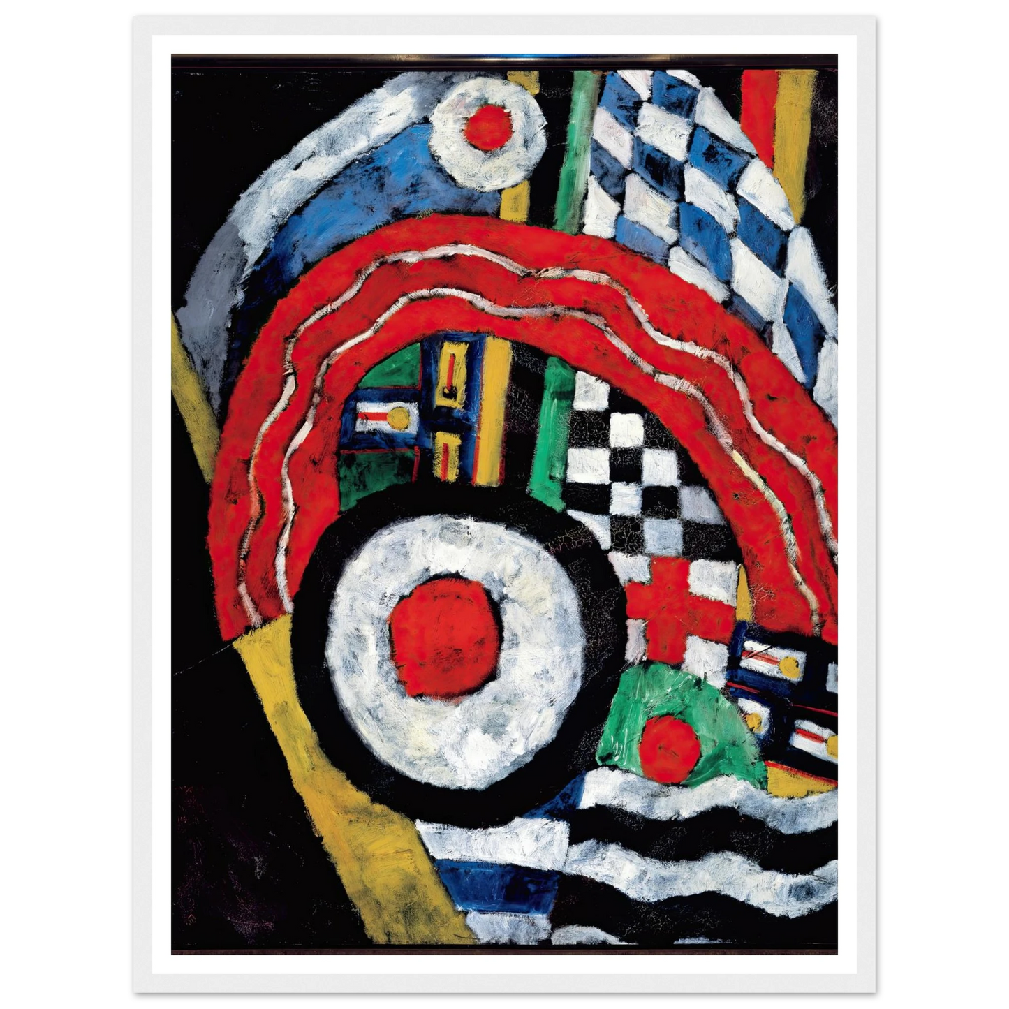 Painting No. 46 (between 1914 and 1915) Art Print | Marsden Hartley - Framed Poster - 30x40 cm / 12x16″ - Black frame