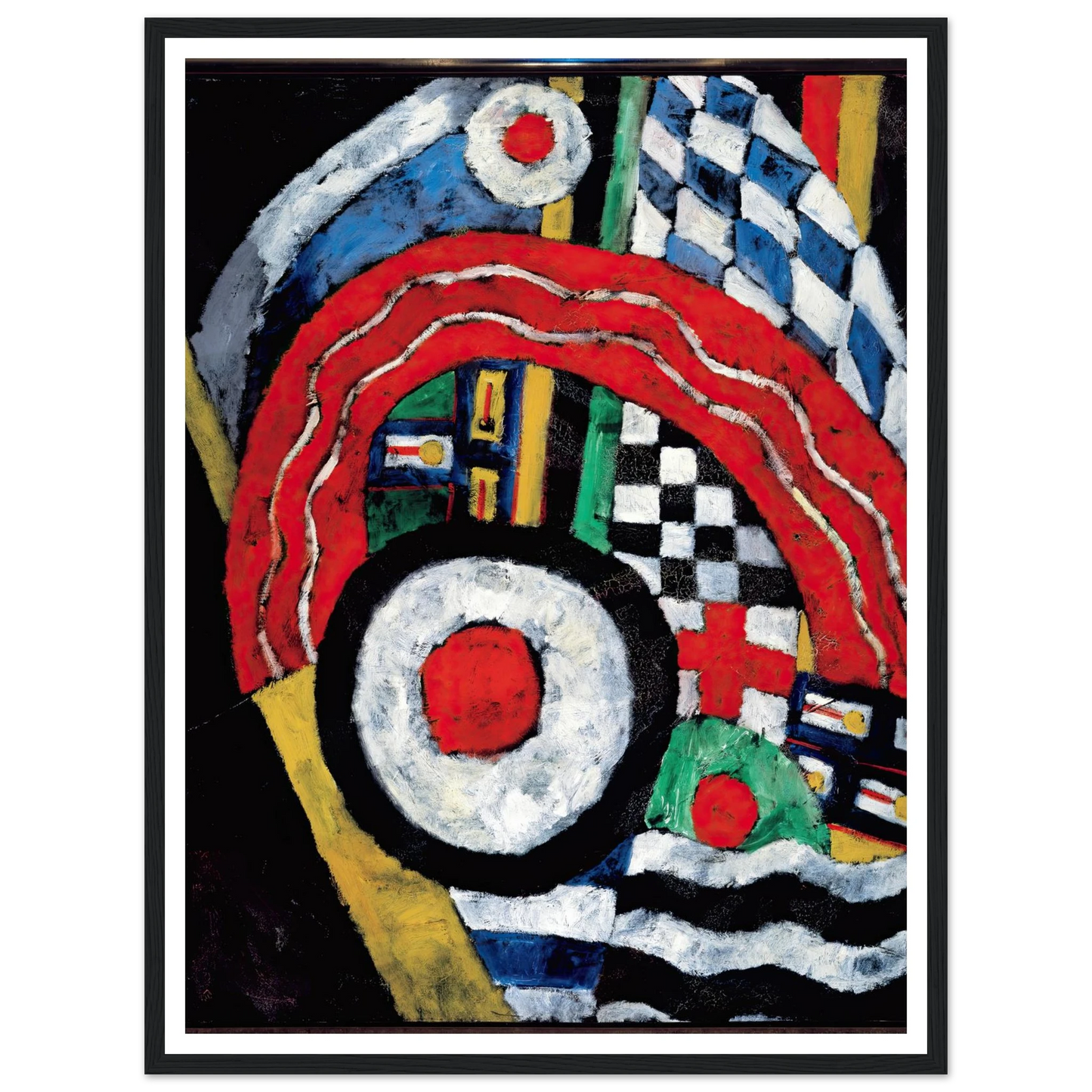 Painting No. 46 (between 1914 and 1915) Art Print | Marsden Hartley - Framed Poster - 30x40 cm / 12x16″ - Black frame
