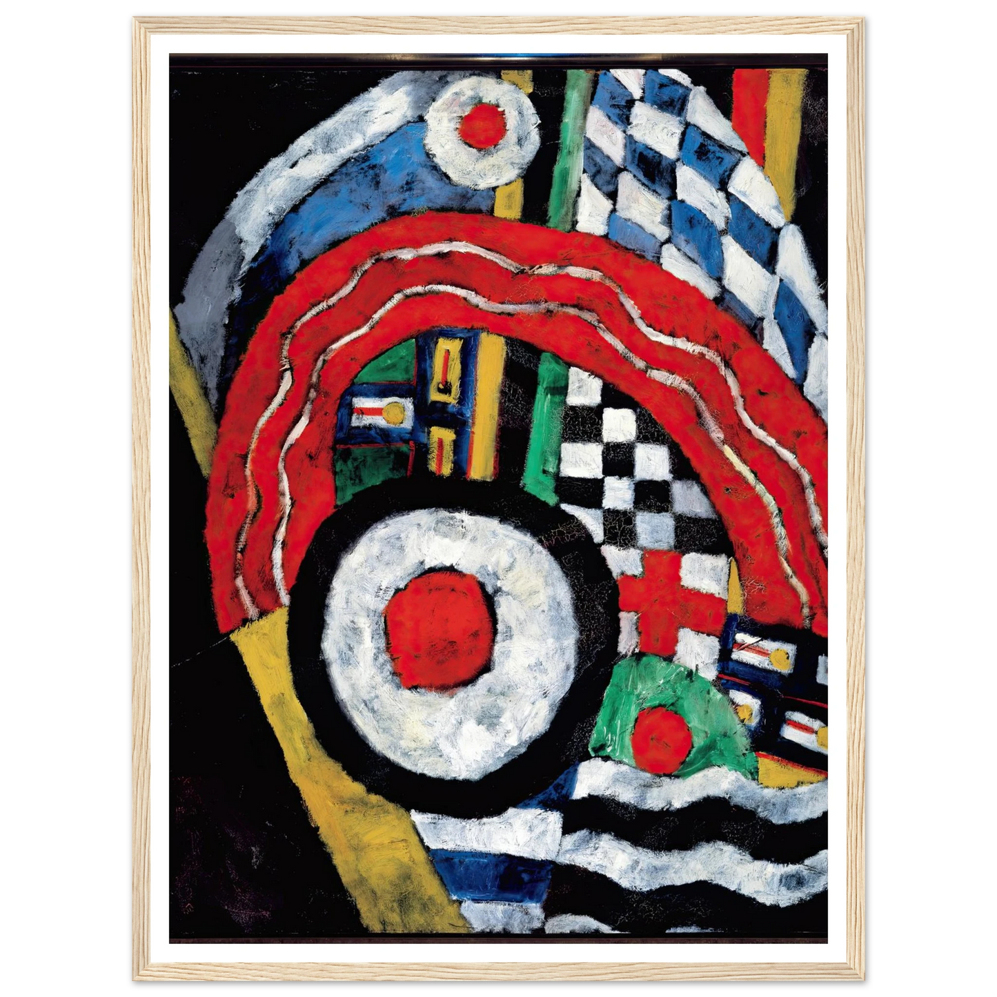 Painting No. 46 (between 1914 and 1915) Art Print | Marsden Hartley - Framed Poster - 30x40 cm / 12x16″ - Black frame
