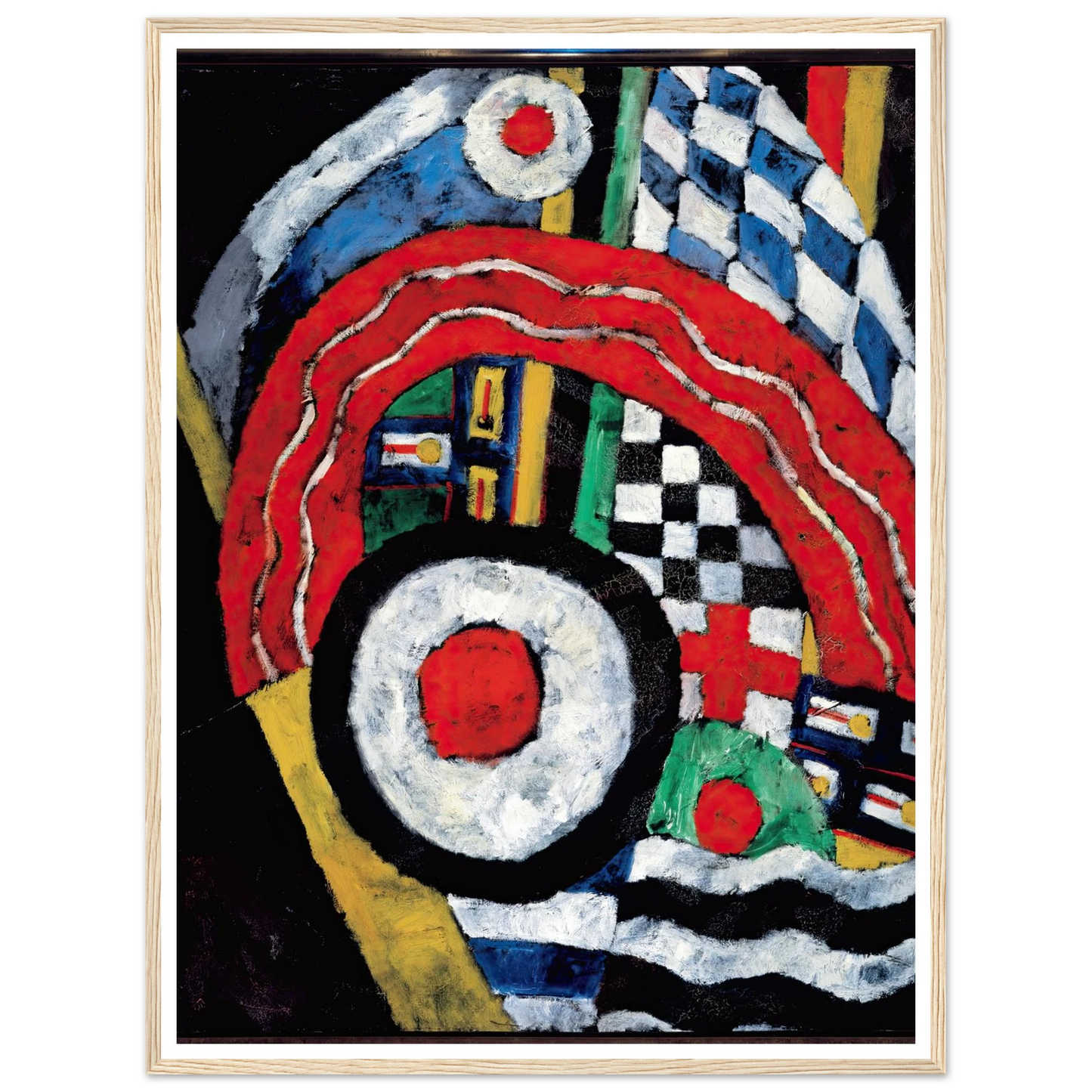 Painting No. 46 (between 1914 and 1915) Art Print | Marsden Hartley - Framed Poster - 30x40 cm / 12x16″ - Black frame