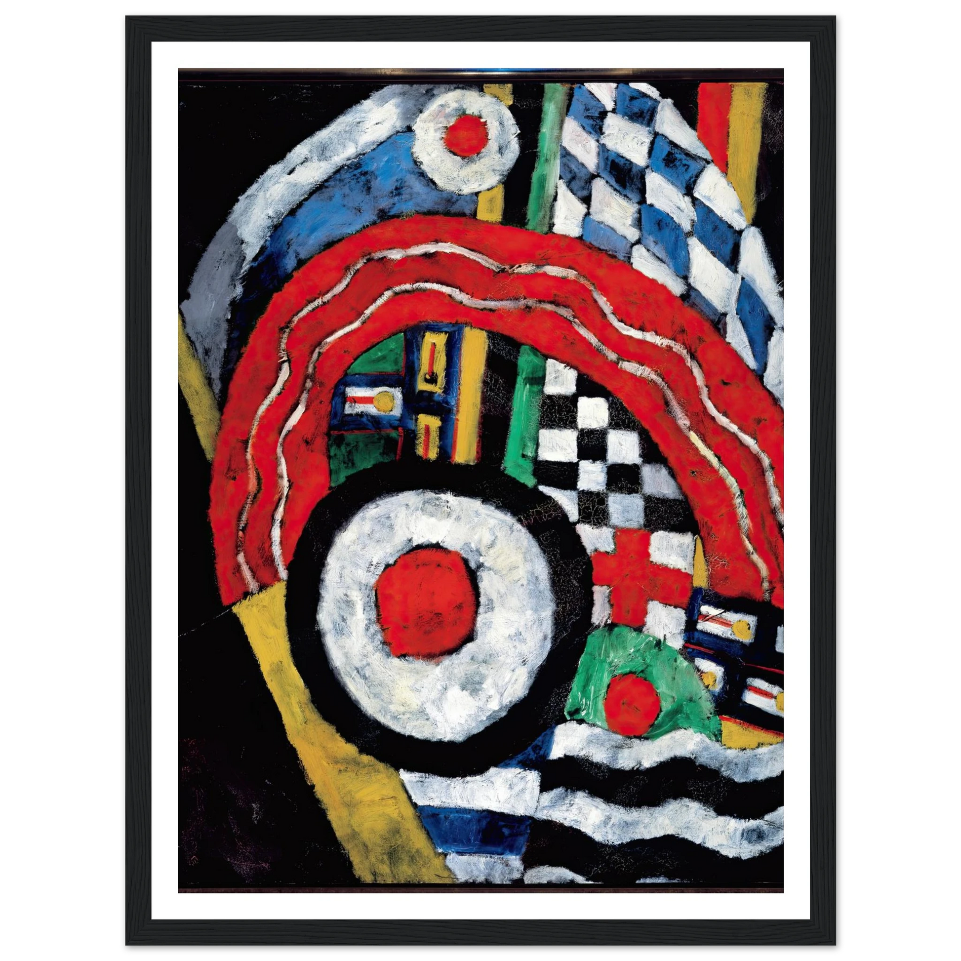 Painting No. 46 (between 1914 and 1915) Art Print | Marsden Hartley - Framed Poster - 30x40 cm / 12x16″ - Black frame