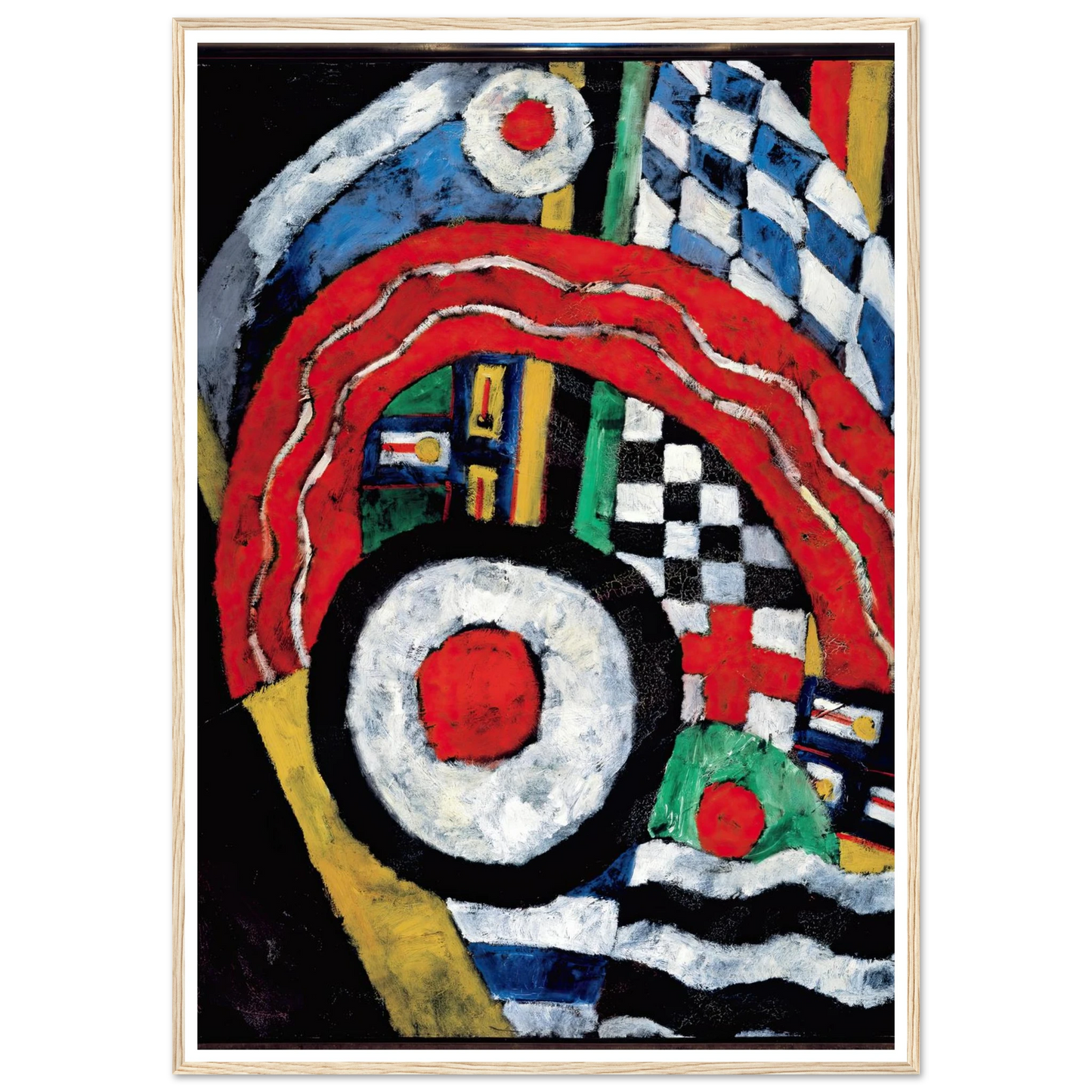 Painting No. 46 (between 1914 and 1915) Art Print | Marsden Hartley - Framed Poster - 30x40 cm / 12x16″ - Black frame