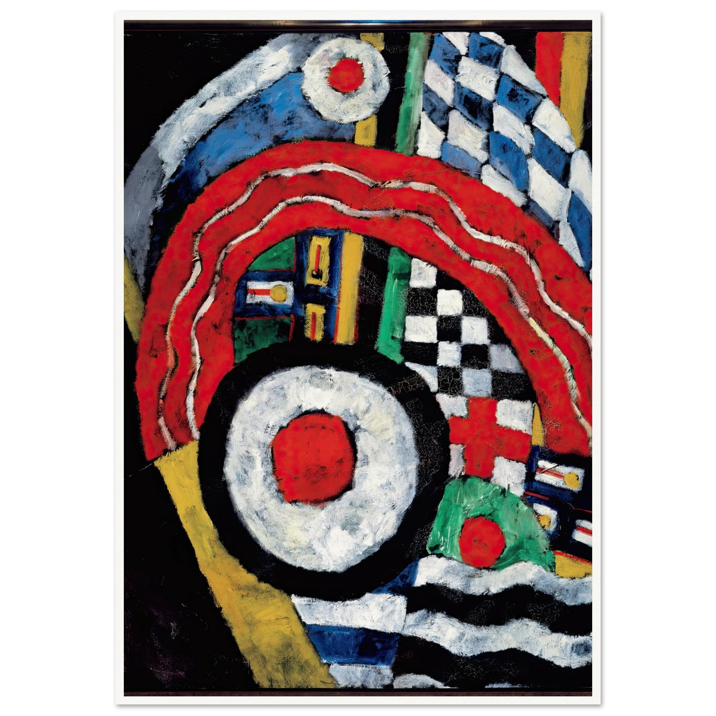 Painting No. 46 (between 1914 and 1915) Art Print | Marsden Hartley - Framed Poster - 30x40 cm / 12x16″ - Black frame