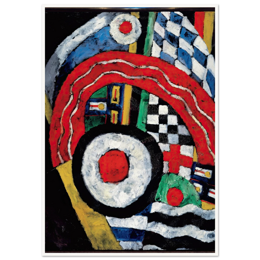 Painting No. 46 (between 1914 and 1915) Art Print | Marsden Hartley - Framed Poster - 30x40 cm / 12x16″ - Black frame