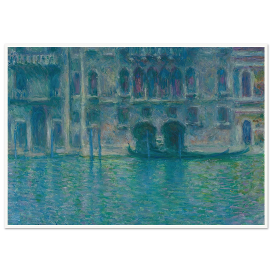 Palazzo da Mula, Venice (1908) Art Print | Claude Monet - Framed Poster - 30x40 cm / 12x16″ - Black frame