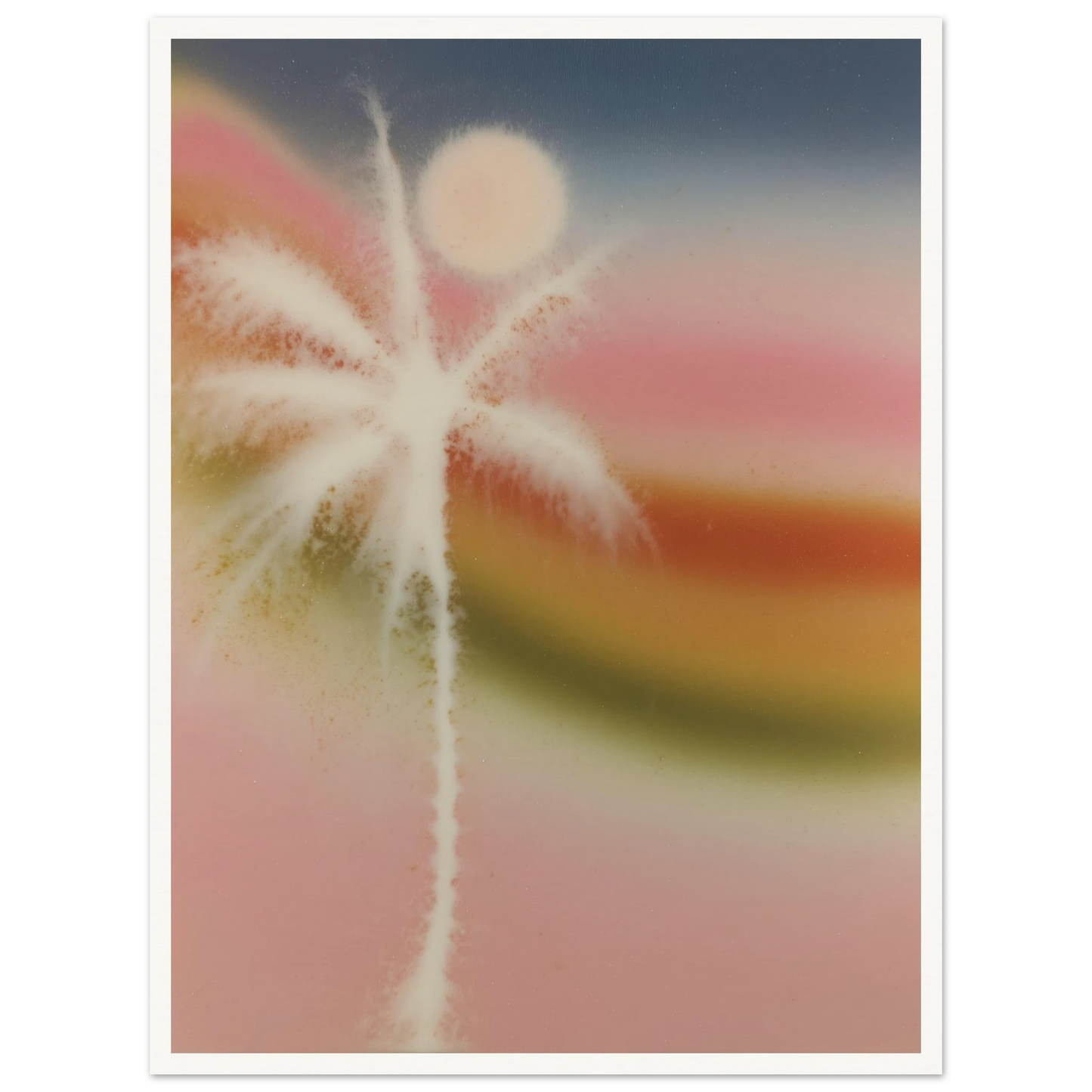 Palm and Moon Pop - Framed Poster - 30x40 cm / 12x16″ - Black frame