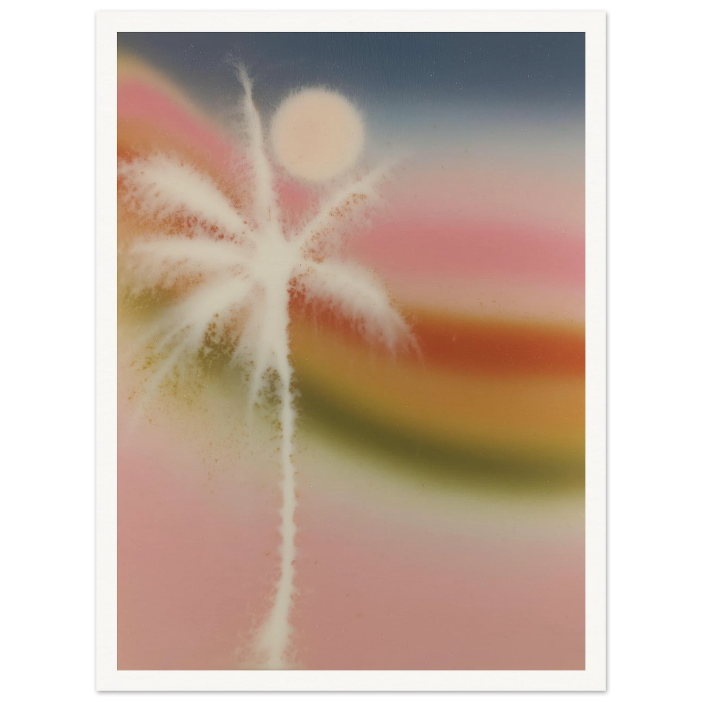 Palm and Moon Pop - Framed Poster - 30x40 cm / 12x16″ - Black frame