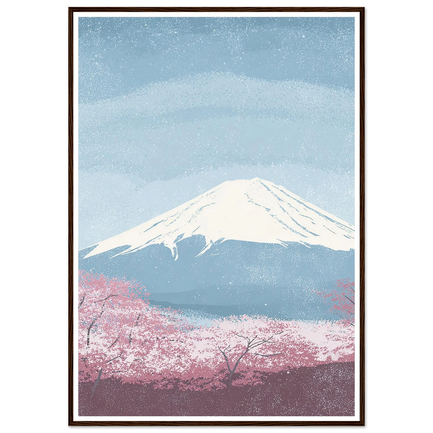 Pastel Pink Reverie - Framed Poster - 30x40 cm / 12x16″ - Black frame