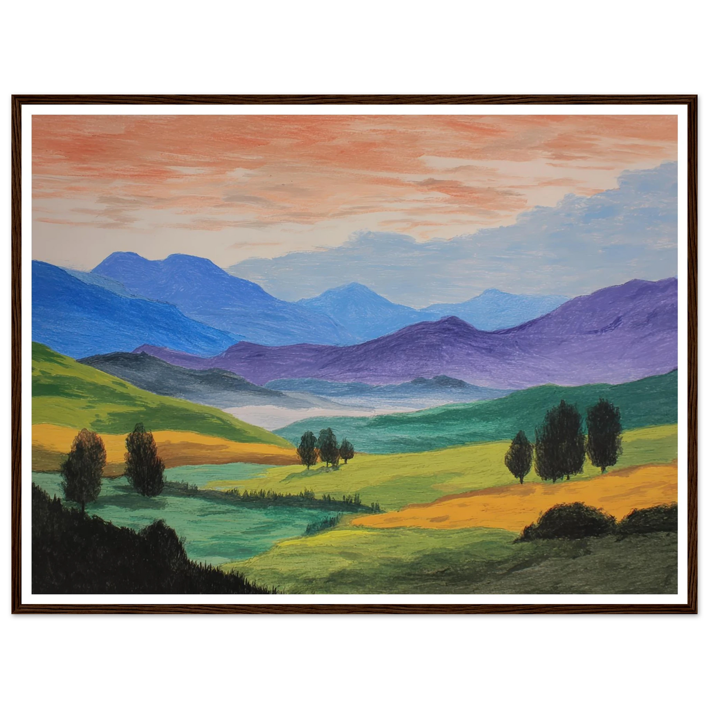 Pastoral Requiem - Framed Poster - 30x40 cm / 12x16″ - Black frame