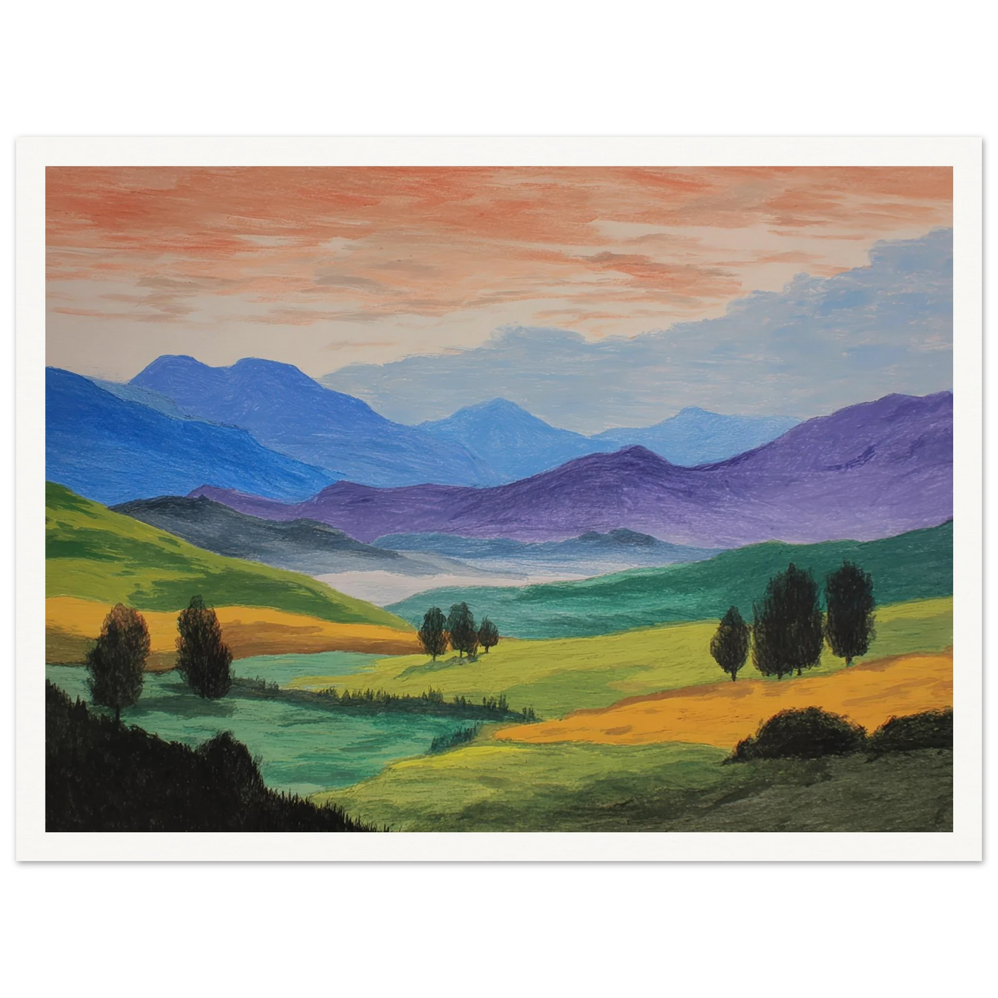 Pastoral Requiem - Framed Poster - 30x40 cm / 12x16″ - Black frame