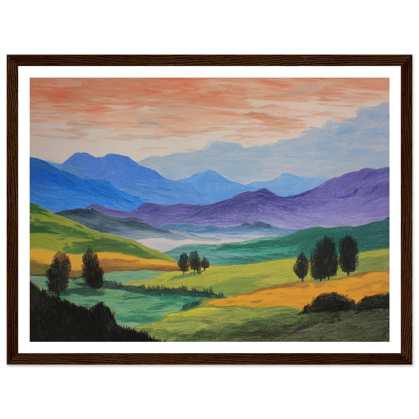 Pastoral Requiem - Framed Poster - 30x40 cm / 12x16″ - Black frame