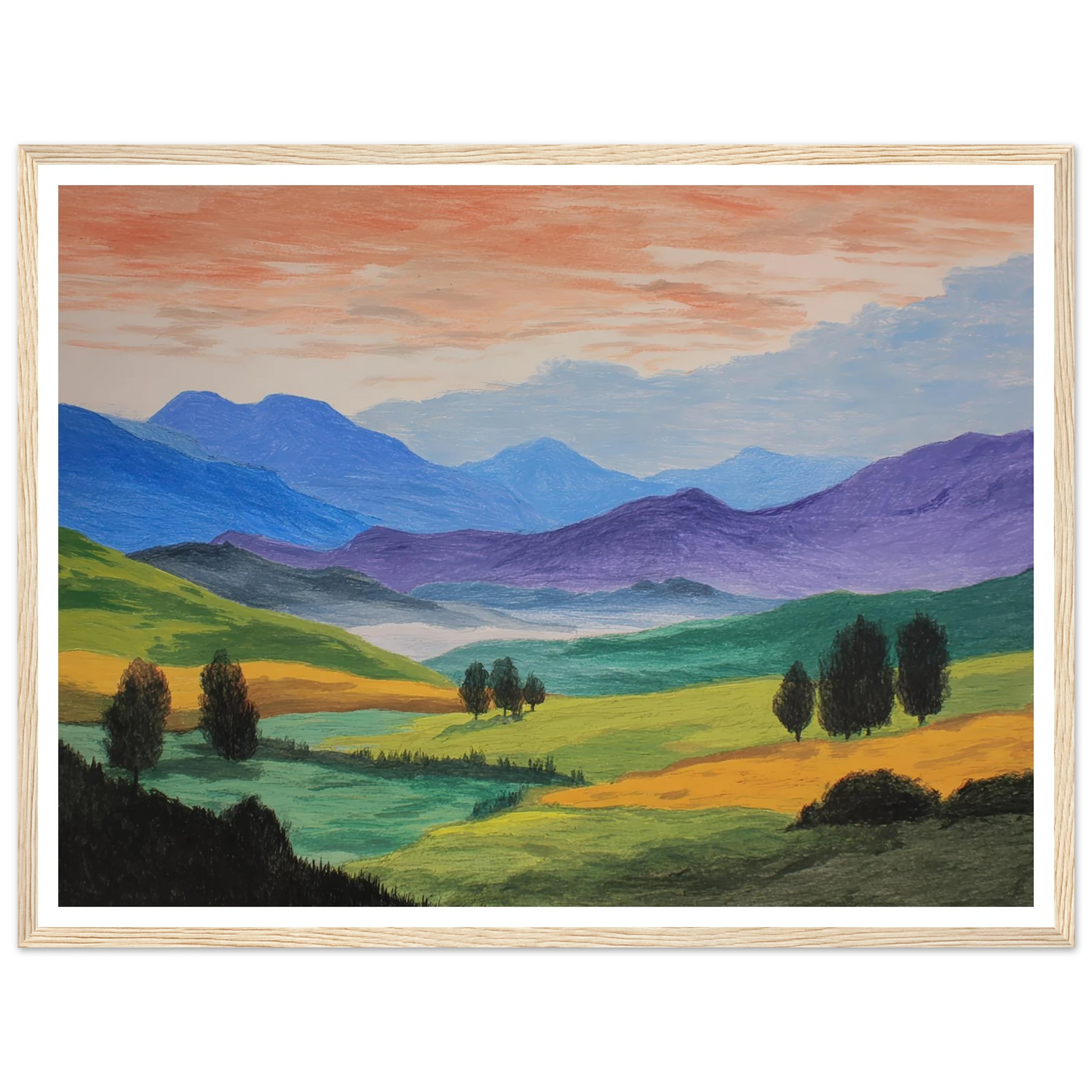 Pastoral Requiem - Framed Poster - 30x40 cm / 12x16″ - Black frame