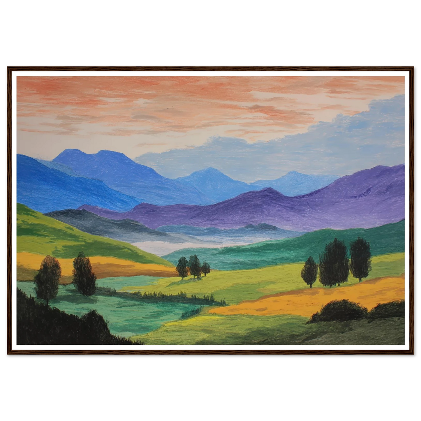 Pastoral Requiem - Framed Poster - 30x40 cm / 12x16″ - Black frame