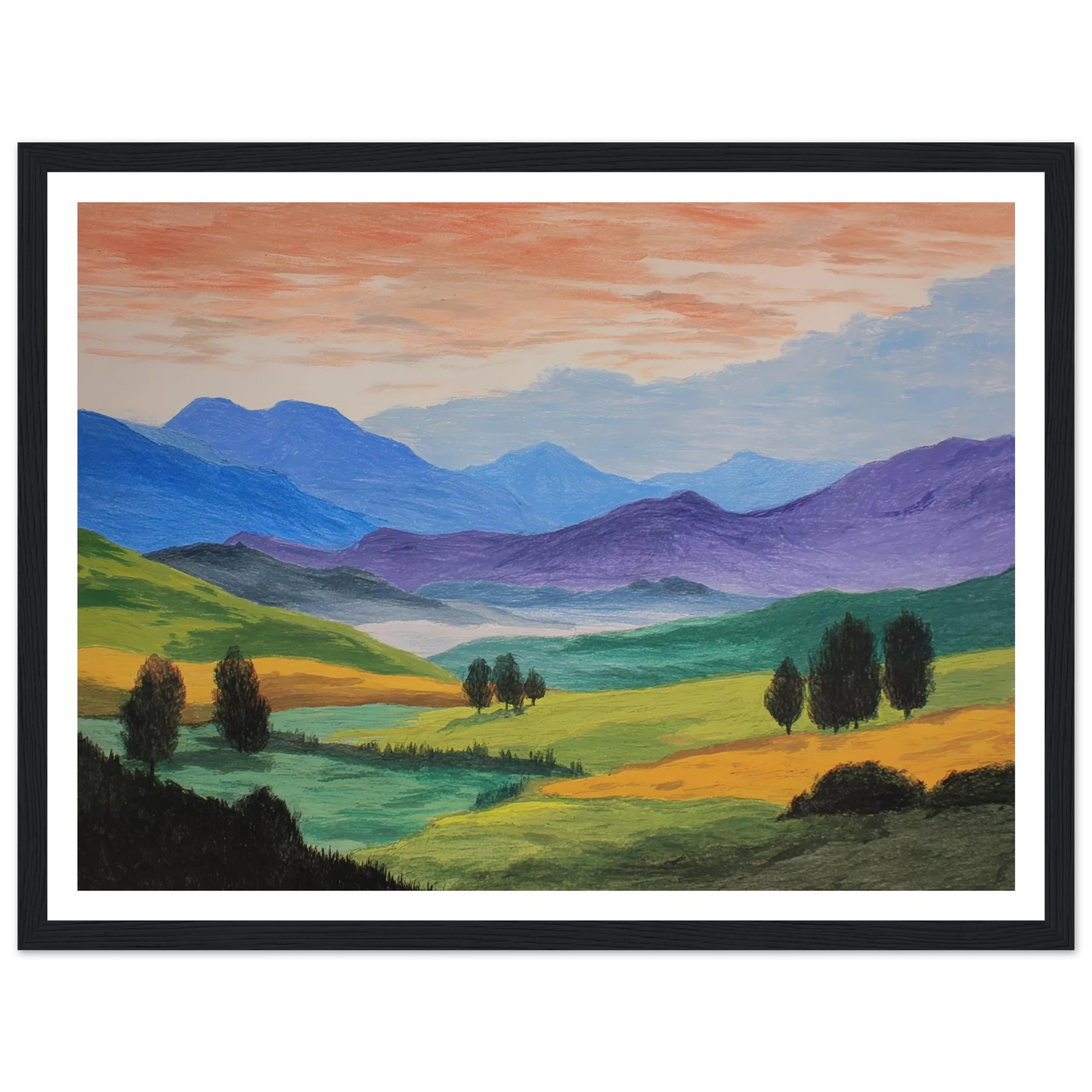 Pastoral Requiem - Framed Poster - 30x40 cm / 12x16″ - Black frame