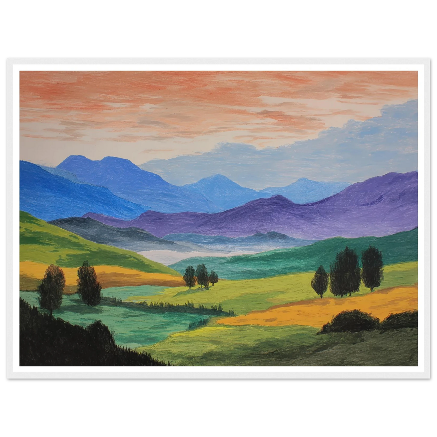 Pastoral Requiem - Framed Poster - 30x40 cm / 12x16″ - Black frame