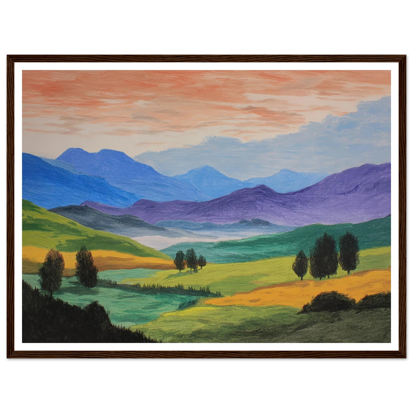 Pastoral Requiem - Framed Poster - 30x40 cm / 12x16″ - Black frame