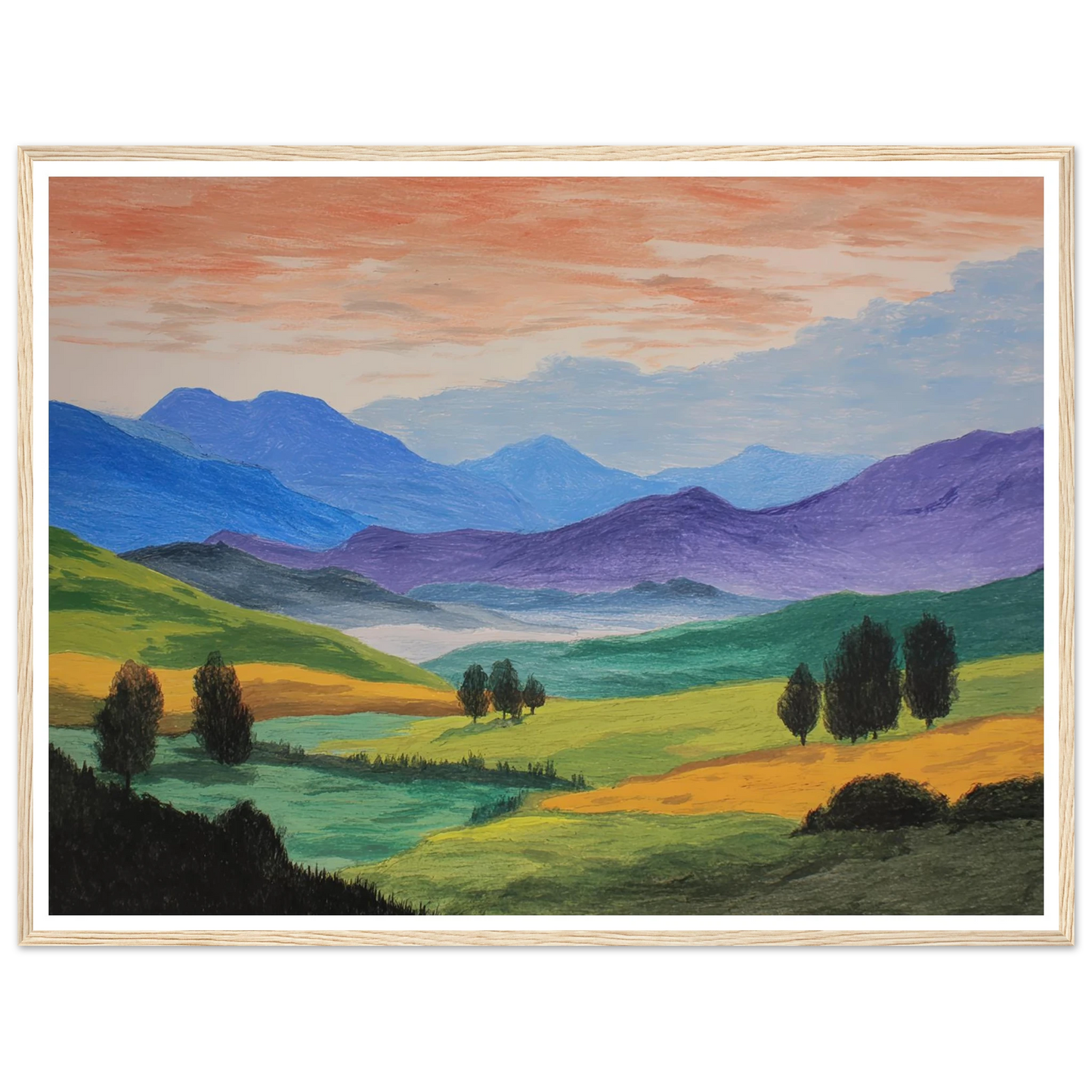 Pastoral Requiem - Framed Poster - 30x40 cm / 12x16″ - Black frame