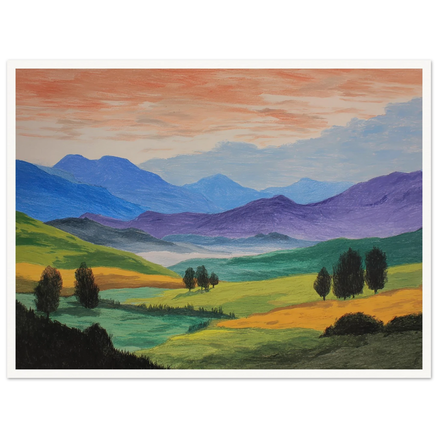 Pastoral Requiem - Framed Poster - 30x40 cm / 12x16″ - Black frame