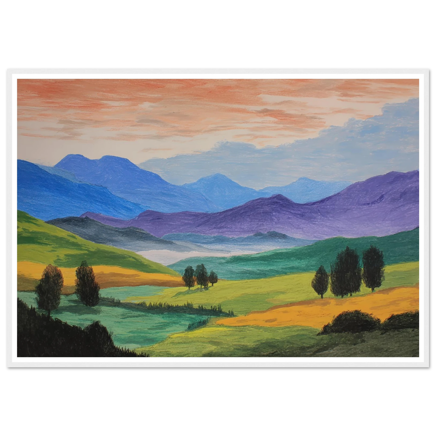 Pastoral Requiem - Framed Poster - 30x40 cm / 12x16″ - Black frame