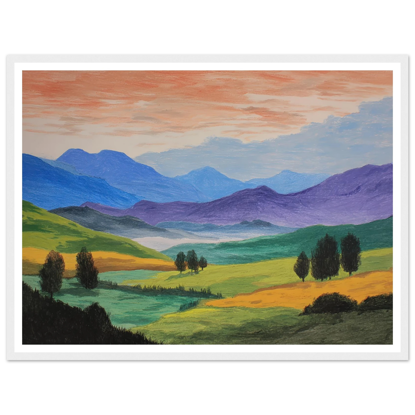 Pastoral Requiem - Framed Poster - 30x40 cm / 12x16″ - Black frame