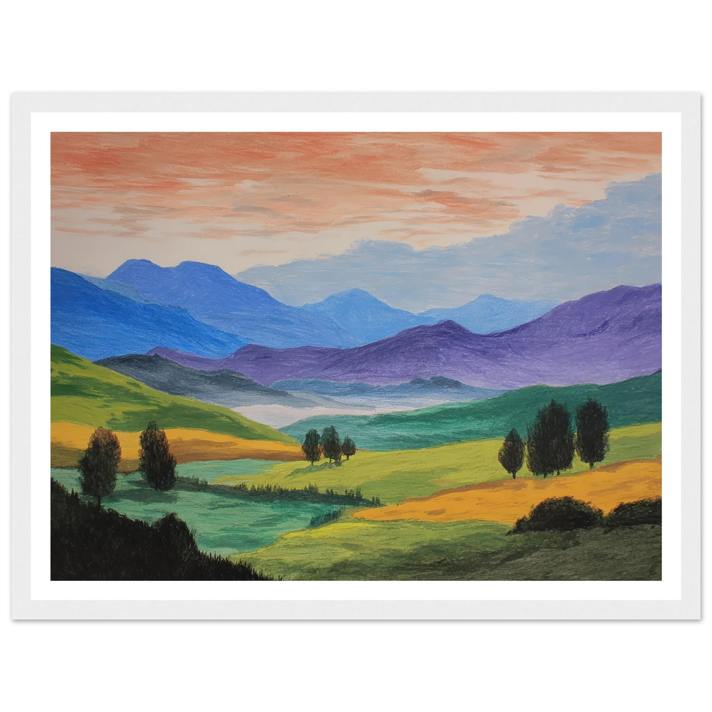 Pastoral Requiem - Framed Poster - 30x40 cm / 12x16″ - Black frame