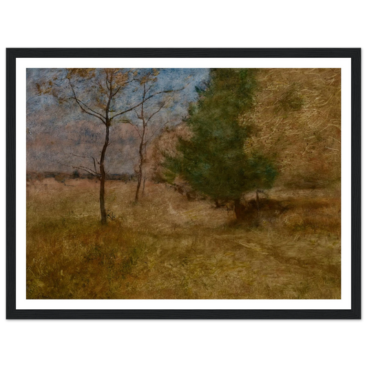 Path through the Woods (circa 1892) Art Print | George Inness - Framed Poster - 30x40 cm / 12x16″ - Black frame
