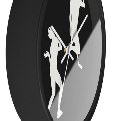 Paul Taylor. Taylor 2 Dance Company Wall Clock | U.S. Information Agency - White - Black Base - 10"