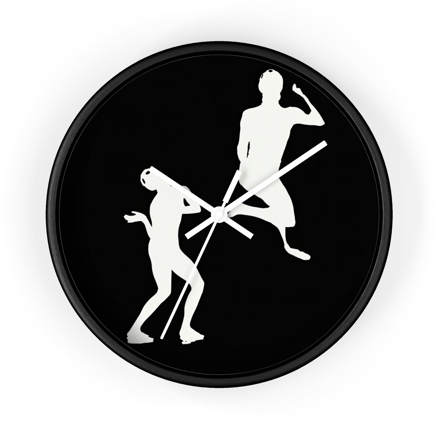 Paul Taylor. Taylor 2 Dance Company Wall Clock | U.S. Information Agency - White - Black Base - 10"