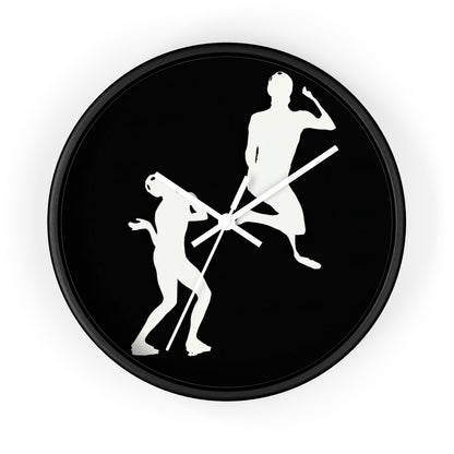 Paul Taylor. Taylor 2 Dance Company Wall Clock | U.S. Information Agency - White - Black Base - 10"