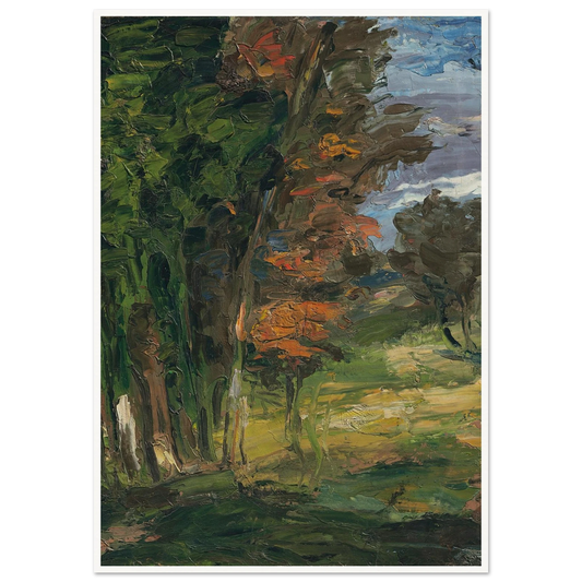 Paysage (1862-1864) Art Print | Paul Cezanne - Framed Poster - 30x40 cm / 12x16″ - Black frame