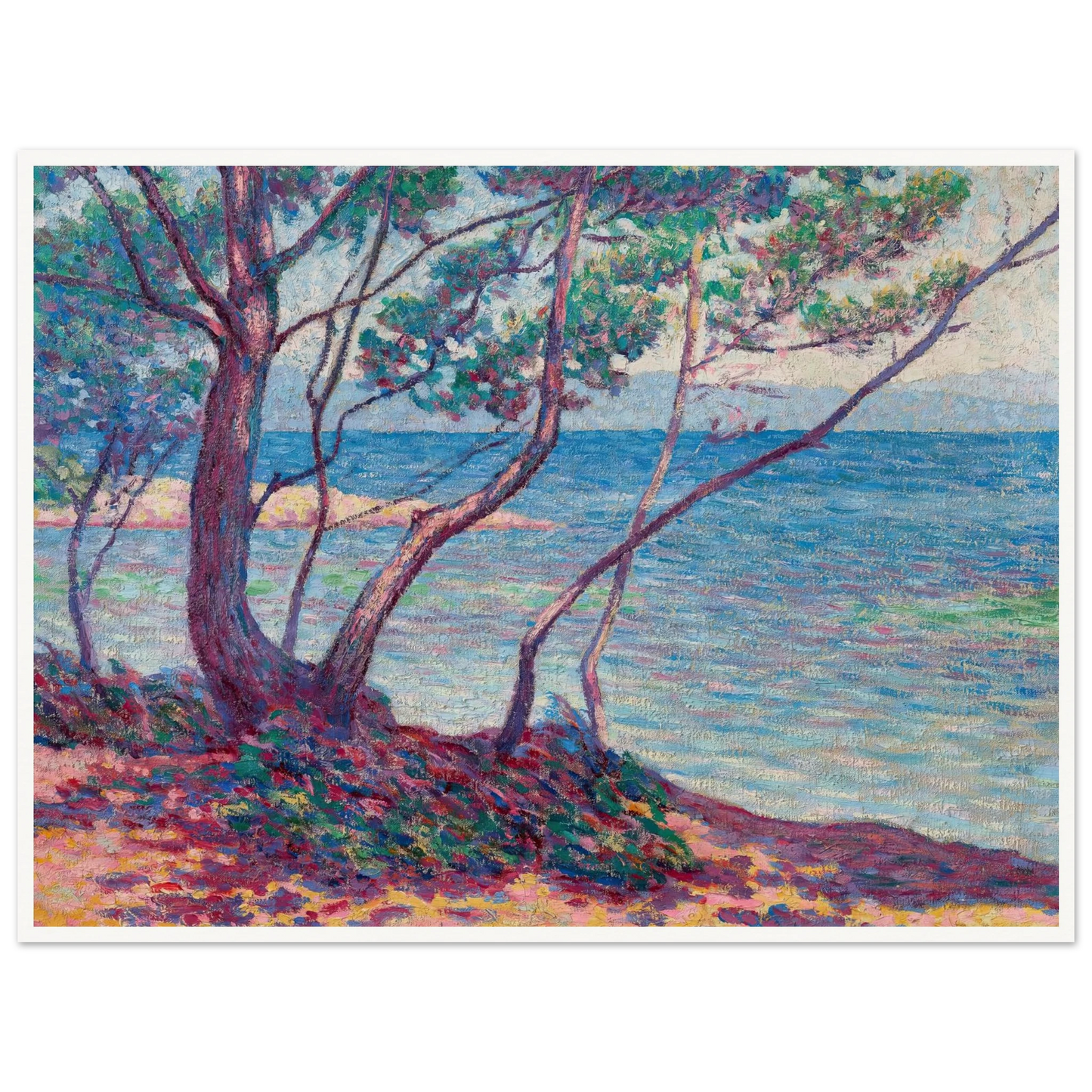 Paysage Art Print | Maximilien Luce - Framed Poster - 30x40 cm / 12x16″ - Black frame