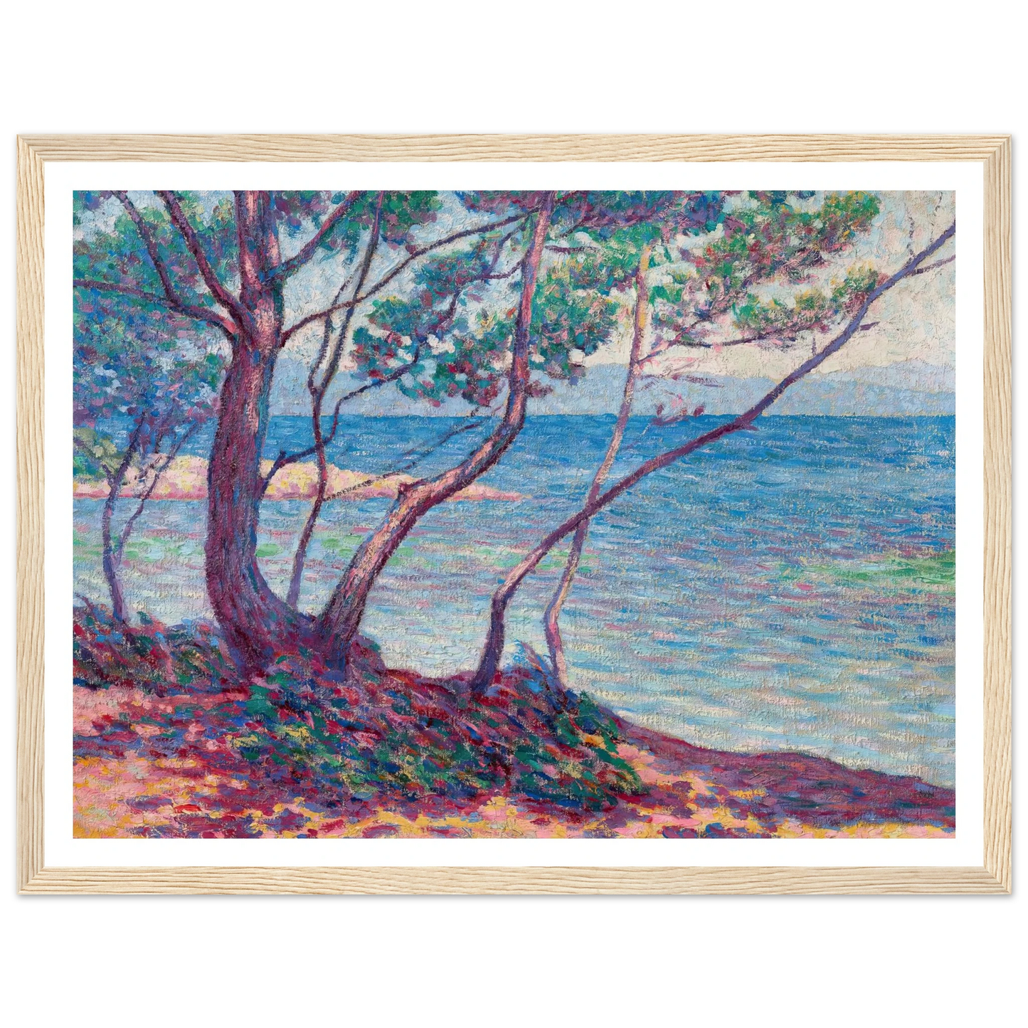 Paysage Art Print | Maximilien Luce - Framed Poster - 30x40 cm / 12x16″ - Black frame