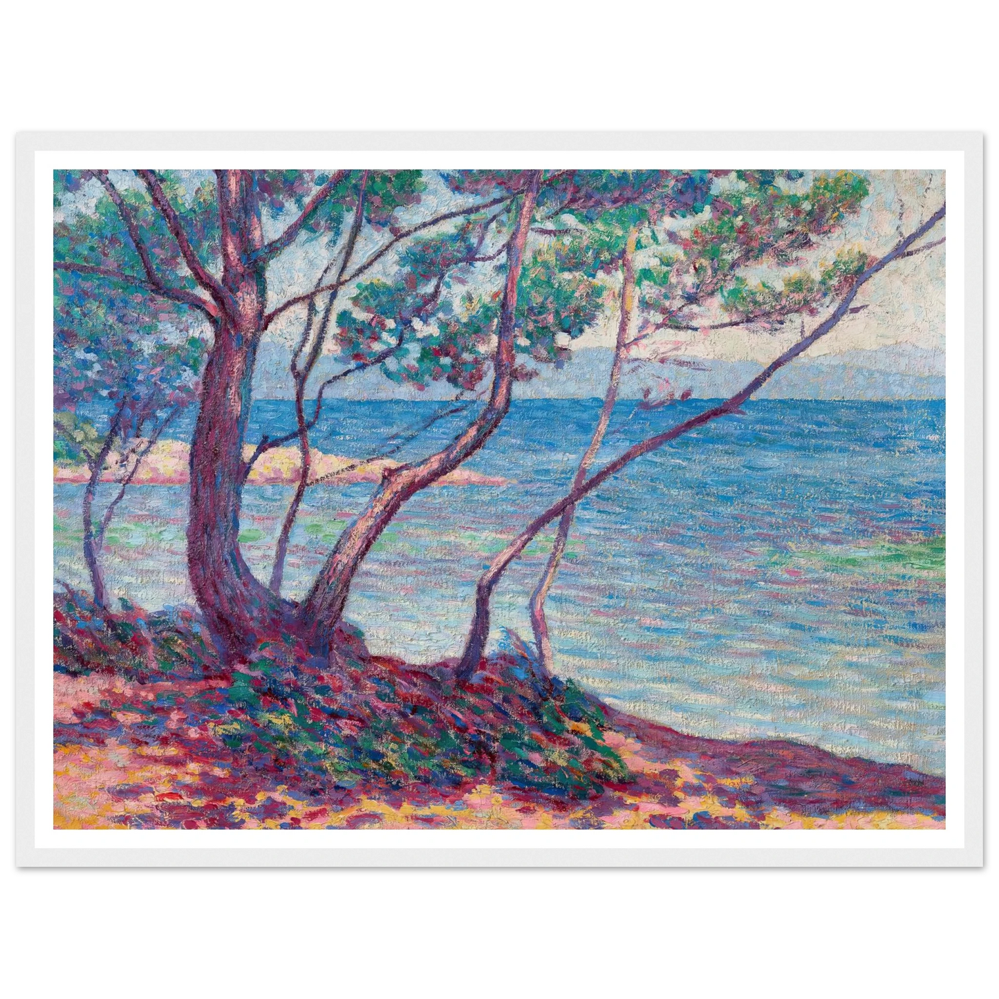 Paysage Art Print | Maximilien Luce - Framed Poster - 30x40 cm / 12x16″ - Black frame