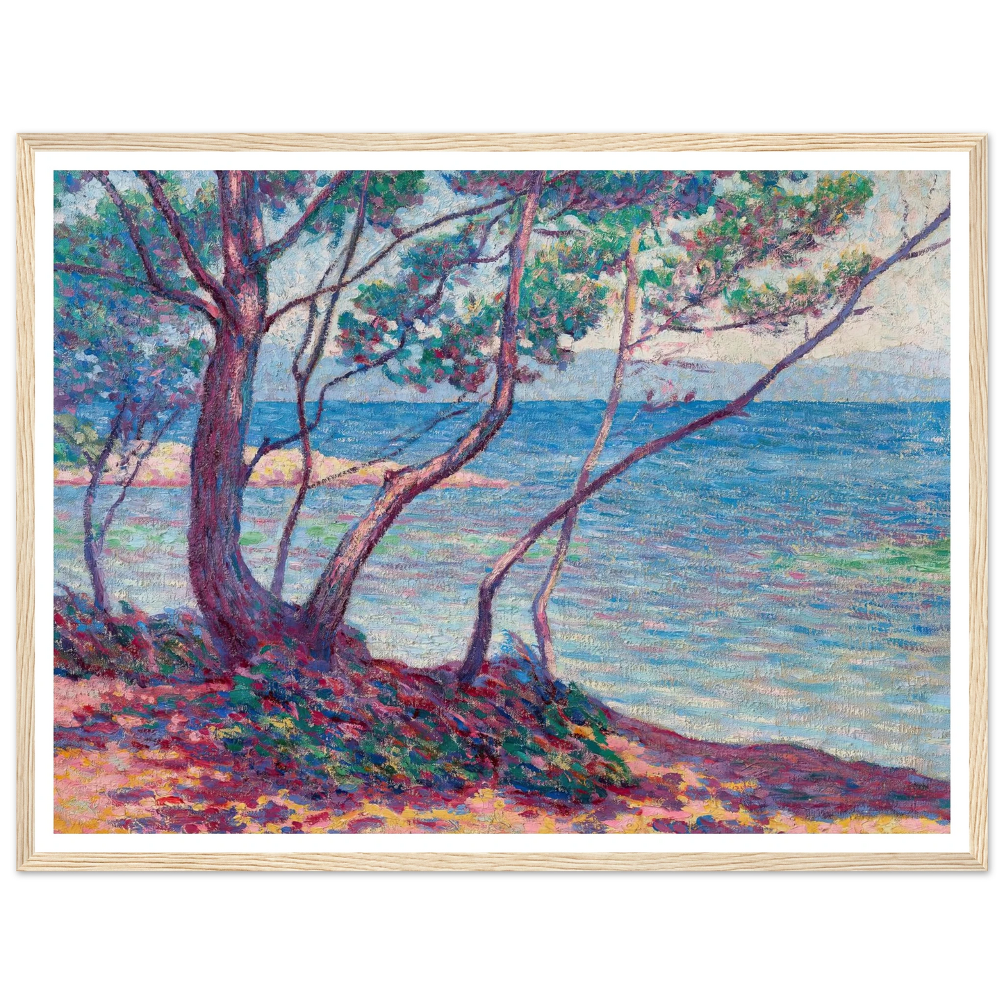 Paysage Art Print | Maximilien Luce - Framed Poster - 30x40 cm / 12x16″ - Black frame