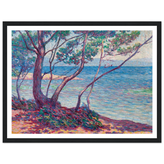 Paysage Art Print | Maximilien Luce - Framed Poster - 30x40 cm / 12x16″ - Black frame