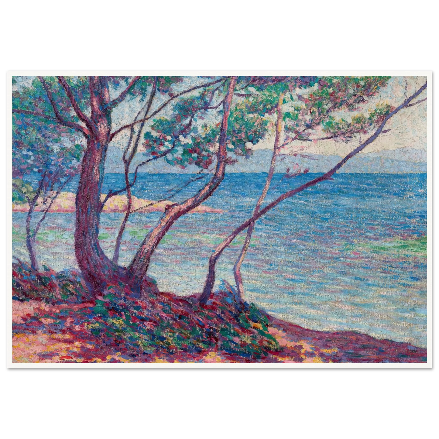 Paysage Art Print | Maximilien Luce - Framed Poster - 30x40 cm / 12x16″ - Black frame