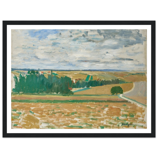 Paysage Beauce (1890-1900) Art Print | Henri Manguin - Framed Poster - 30x40 cm / 12x16″ - Black frame