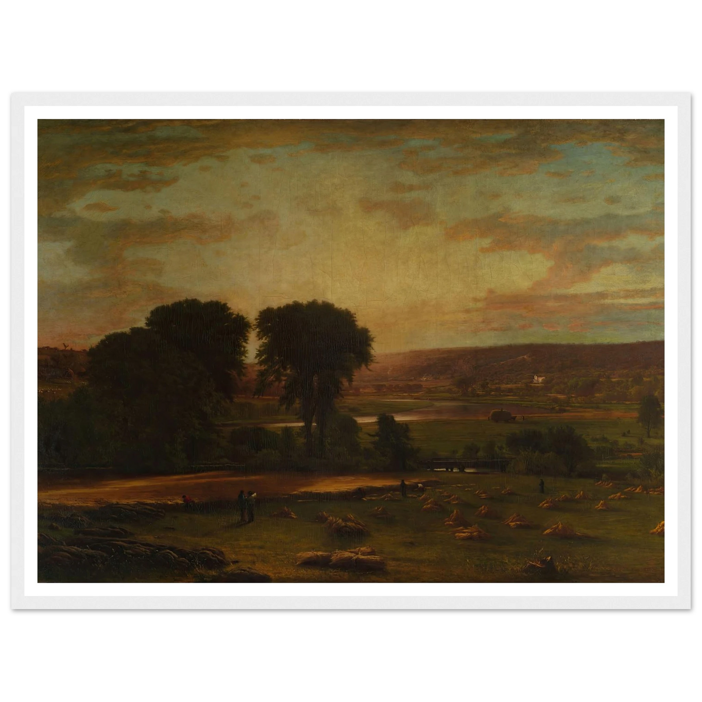 Peace and Plenty (1865) Art Print | George Inness - Framed Poster - 30x40 cm / 12x16″ - Black frame
