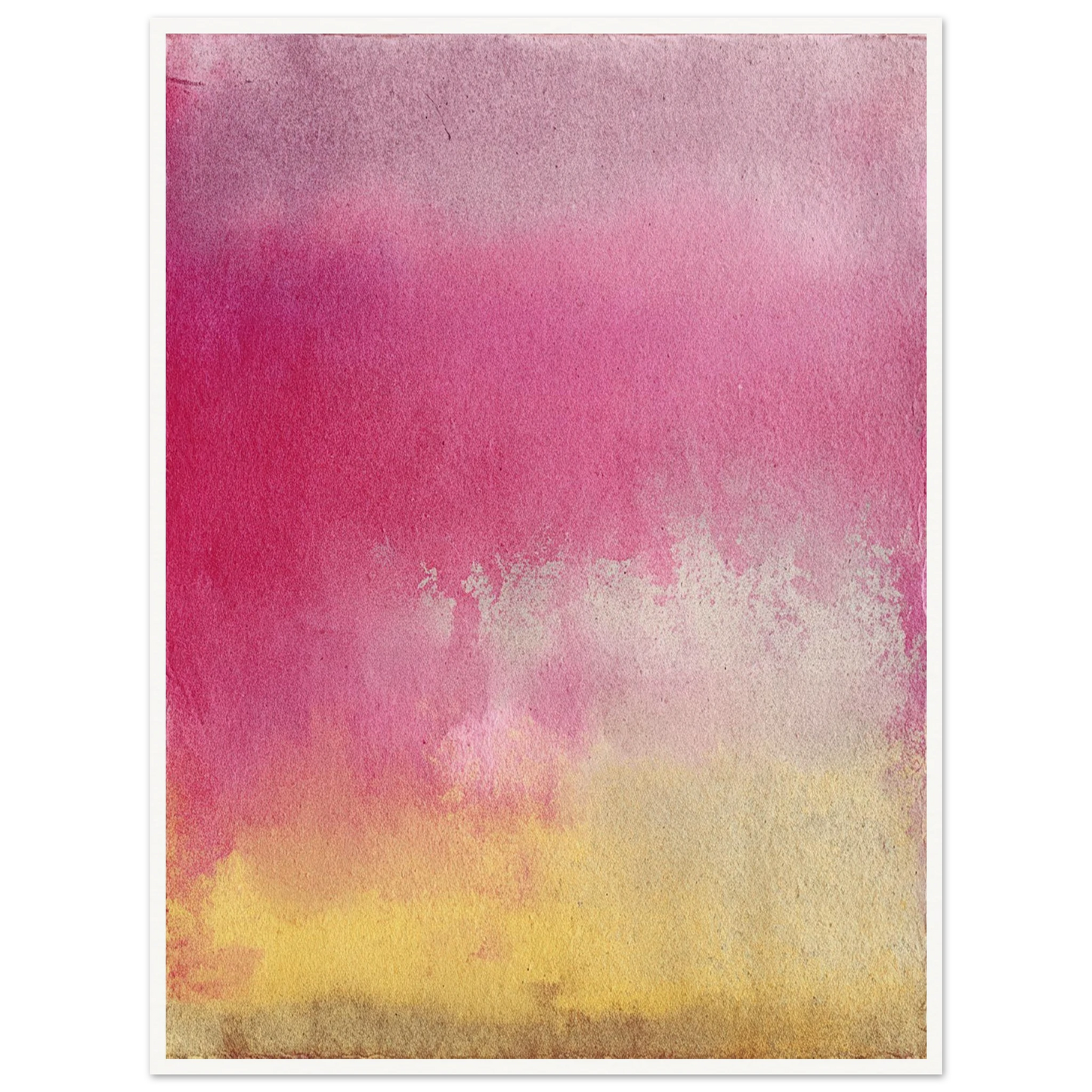 Peach and Berry Field - Framed Poster - 30x40 cm / 12x16″ - Black frame