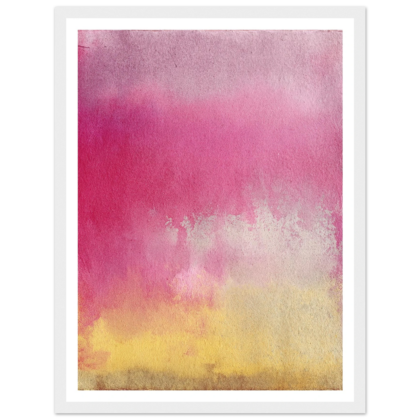 Peach and Berry Field - Framed Poster - 30x40 cm / 12x16″ - Black frame