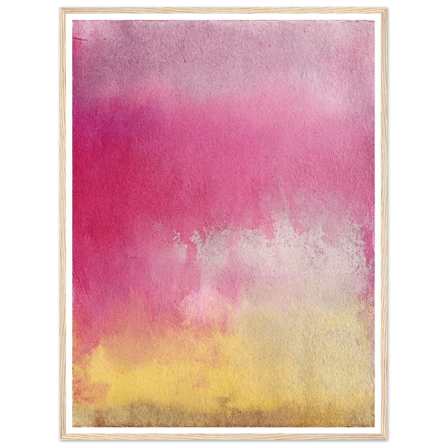 Peach and Berry Field - Framed Poster - 30x40 cm / 12x16″ - Black frame