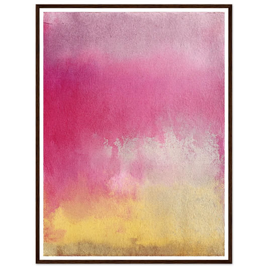 Peach and Berry Field - Framed Poster - 30x40 cm / 12x16″ - Black frame