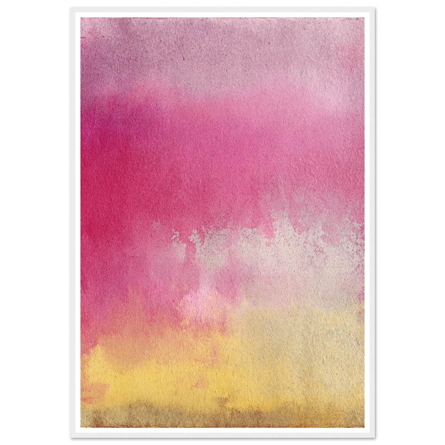 Peach and Berry Field - Framed Poster - 30x40 cm / 12x16″ - Black frame