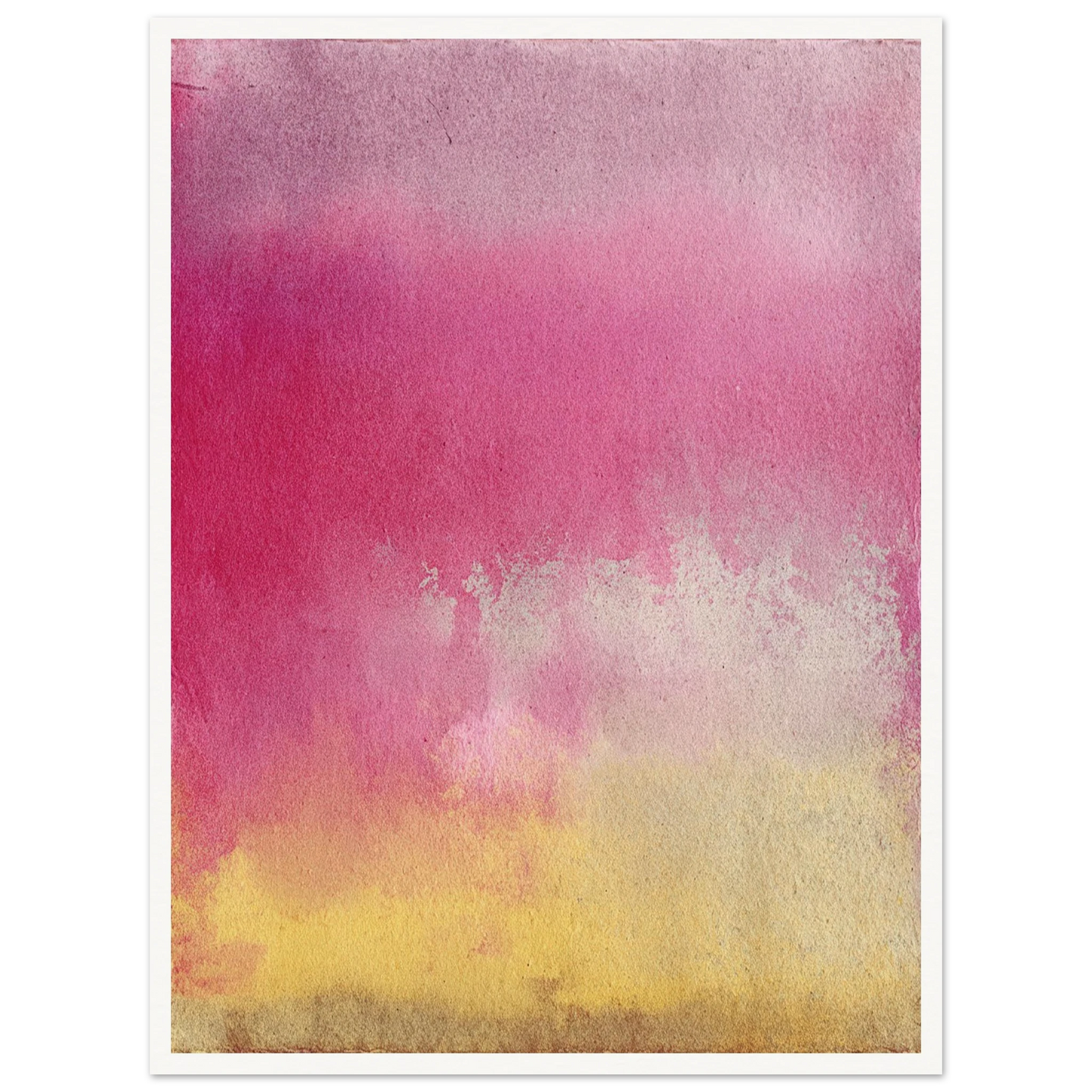 Peach and Berry Field - Framed Poster - 30x40 cm / 12x16″ - Black frame