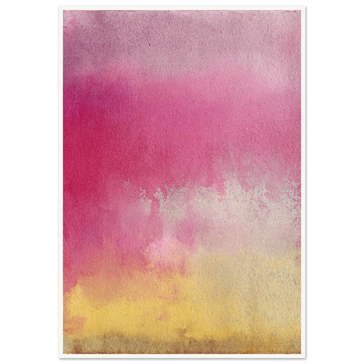 Peach and Berry Field - Framed Poster - 30x40 cm / 12x16″ - Black frame