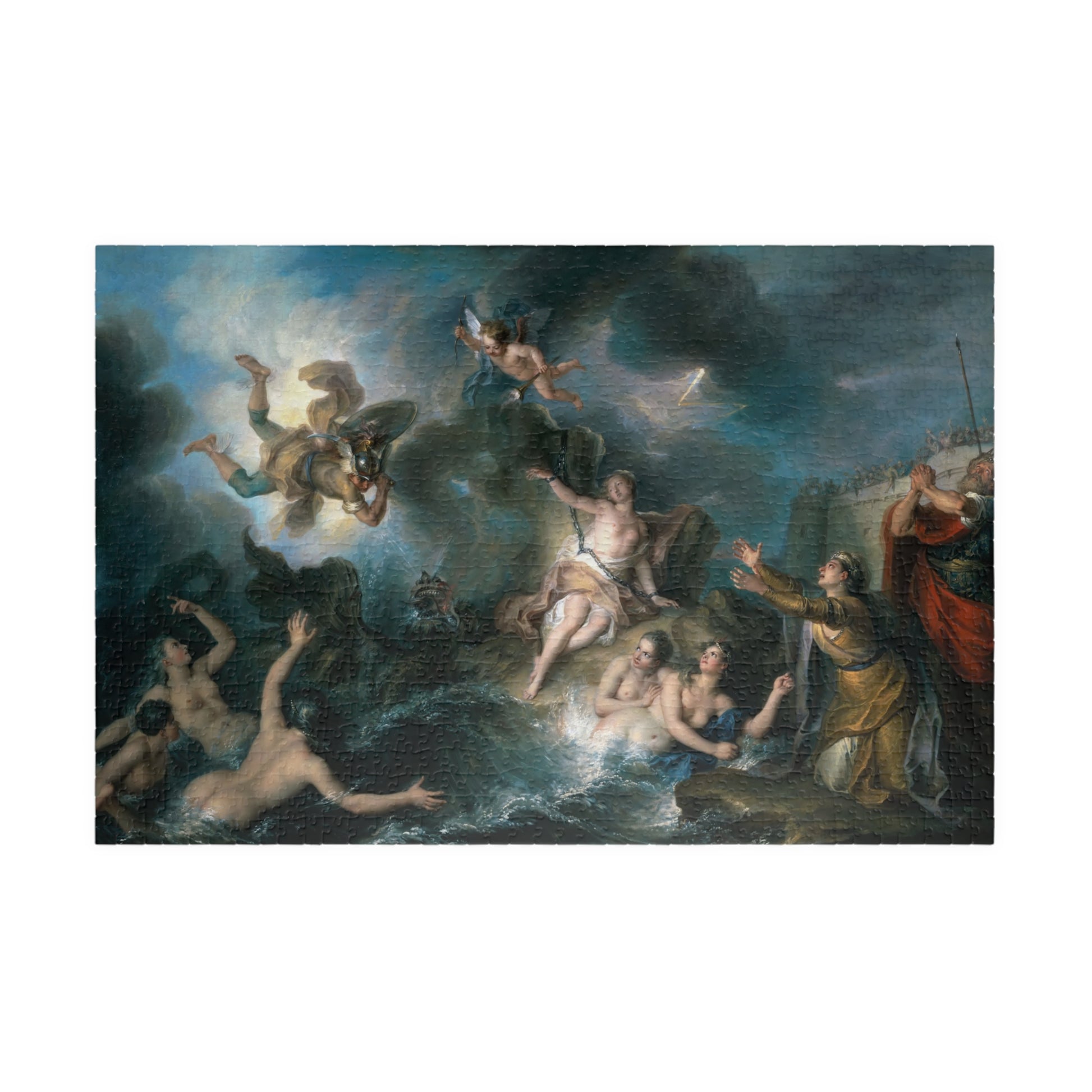 Perseus Rescuing Andromeda Puzzle | Charles Antoine Coypel - - 1014 pcs (Horizontal) - 