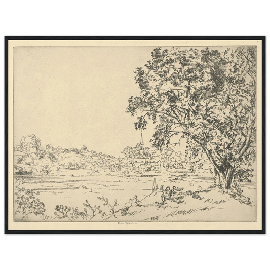 Phippsburg (1924) Art Print | Ernest Haskell - Framed Poster - 30x40 cm / 12x16″ - Black frame